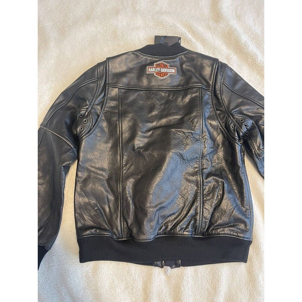 NWT Women's Harley-Davidson Piper Bomber Leather Jacket 97027 size Large L - Picture 5 of 7